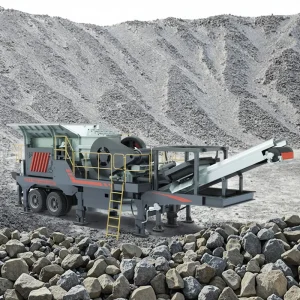 Environmentally Friendly High-capacity Smart Mobile Mining Gold Copper Iron Ore Crusher with Gearbox Pump for Small-scale Mining