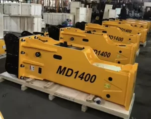 Excavator Attachment Breaker Hammer Low Noise for EU Poland Germany France Market Support DDP Delivery