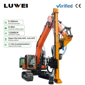 Excavator Mounted DTH Drill Rig Blast Hole Drilling Equipment for Quarry and Mining