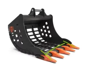 Excavator Rock Bucket Skeleton Riddle Bucket Q345B HM400 Material All Brands Suitable