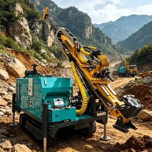 Exploration Drilling Rig 1000m Full Hydraulic Mining Machinery Integrated DTH Rock Drilling Rig for Quarry Blasting