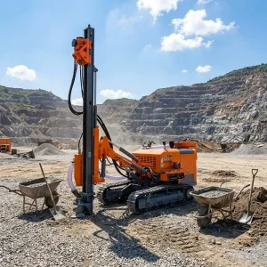 Factory China Manufacture Hard Rock Mine Blasting Hole Drilling DTH Rigs Machine Crawler Mine Drilling Rig