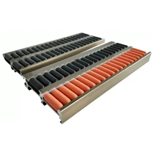 Factory Conveyor Parts Aluminum Alloy Frame Pulley Roller Nylon Flow Belt for Food Beverage Construction Adjustable Speed