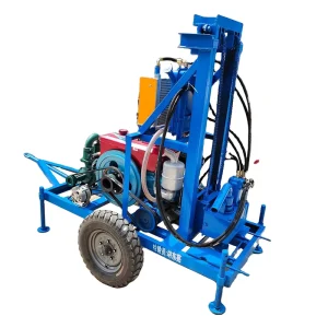 Factory Direct Sale Hydraulic 200m 300m 350m 600 Meters Wheel Diesel Water Well Drilling Rig Mine Drilling Rig