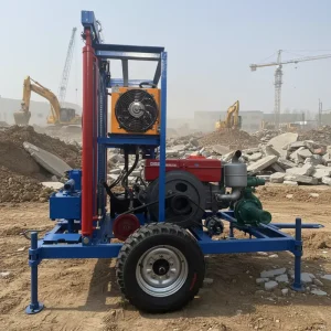 Factory Direct Sale Hydraulic Diesel Water Well Drilling Rig Mine Drilling Rig