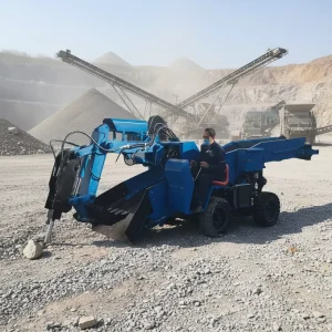 Factory Direct Underground Wheel Rock Mining Loader Engine Motor Gearbox Bearing 60-120t/h Capacity Integrated Crushing