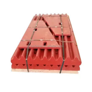 Factory Direct Wear Parts Mn18Cr2 Mn22Cr2 High Manganese Jaw Plate for Mobile Crusher