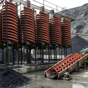 Factory Gold Spiral Chute Gravity Separator for Alluvial Gold Zircon Titanium Sand Ore Processing