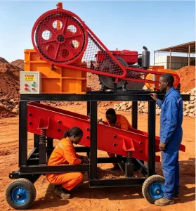 Factory Jaw Crusher Customizable Discharge Size Rock Crushing Machine for Mineral Worksite