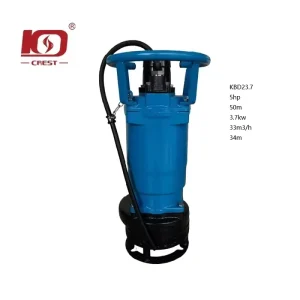 Factory KBD23.7 Wear Resistant Alloy Sand Pump 5hp 3.7kw Mixing Anti Blocking Mine Quarry Sand Pump