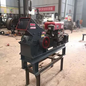 Factory Ore Mining Glass Bottle Recycling Diesel Engine Hammer Crusher Simple Customized for Sale Gold Diesel Engine