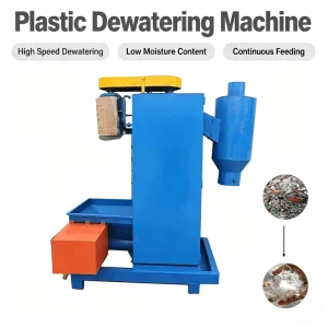 Factory Price Plastic Flakes Spin Dryer Plastic Scrap Dewatering Machine for Washing System