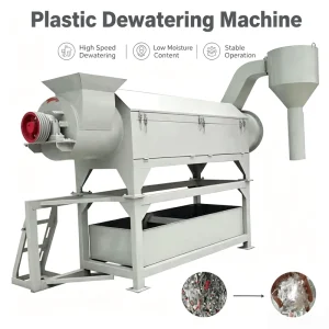 Factory Supplier PP PE Film Washing Line Dewatering Machine Plastic Flakes Spin Dryer