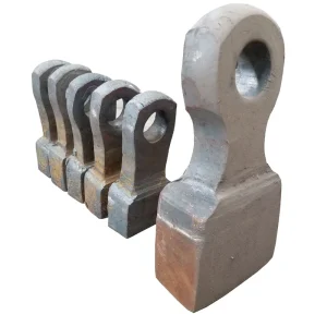 Factory Supply High Manganese Steel Casting Hammer Head Wear Resistant Mining Stone Crusher Spare Parts