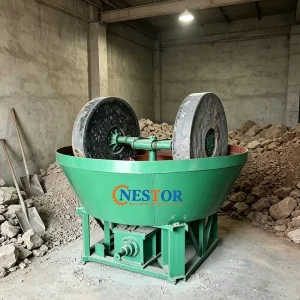 Factory Supply Wet Pan Mill Gold Ore Grinding Machine Rock Gold Milling Equipment for Gold Mining Processing Plant