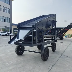 Factory direct Portable Stone Material Vibrating Screen Small Stones and Sand Vibrating Screen Mobile Vibrating Screen Machine