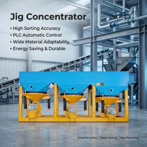 Fast Replacement Sieve Plate Dual discharge Diaphragm Jig for Raw Gold Copper Tin Tungsten Tantalum Ore Purification Treatment