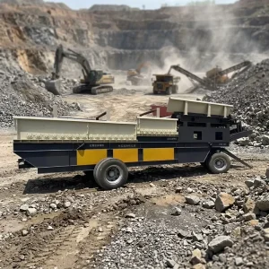 Feeder and Mud Rock Separator Equipment for Mining Ore Construction Waste Soil Stone Grading Plant Unit