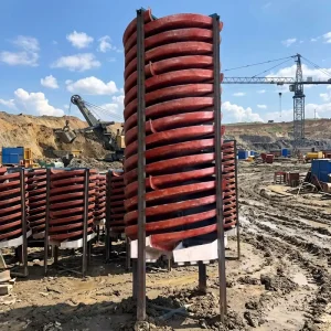 Fiberglass Spiral Chute Mineral Processing Equipment Titanium-iron Water Washing Tailings Chute