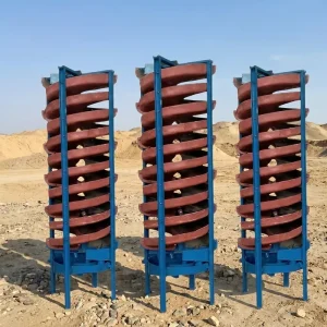 Fiberglass Spiral Sluice for Gold Mine Tailings Recovery and Gravity Separation Equipment Metal Mineral Beneficiation Sluice