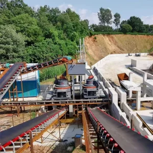 Fixed Complete Sand Washing Line Stone Crushing Cone Crusher Sand Maker Sand Washer Construction Aggregate for Lebanon