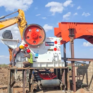 Fixed Jaw Crusher Machine Foundation Mounted Rock Stone Breaker for Mining and Quarry Site