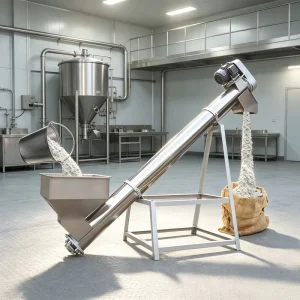 Food Grade Stainless Steel Starch Screw Conveyor 304 Automatic Corn Starch Spiral Feeder Enclosed Auger for Powder Handling
