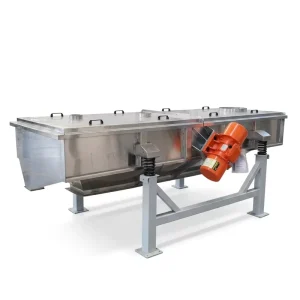 Food Processing Linear Screening Machine Stainless Steel Vibrating Sifter Pre-Cleaning & Scalping