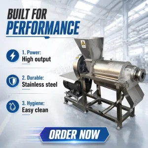 Fruit Juicer Lemon and Apple Crushing Screw Juicer with Residue Juice Separation Juice and Beverage Food Processing Equipment