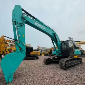 Fuel Efficient Stable Running Kobelco SK350LC Used Excavator for Mining Quarry Construction Road Project
