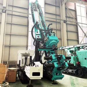 Full Hydraulic Crawler Rock Core Drill Rig Geotechnical Rubber Steel Motor Gear Components for Rock Core Drilling