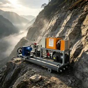 Full Hydraulic DTH Drilling Machine Portable Water Well Drilling Machine 90~150mm Hole Diameter