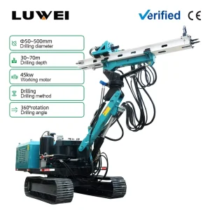 Full Hydraulic Tunnel Drilling Machine Crawler Mounted Rock Drill Rig for Underground Engineering and Blasting Hole Work