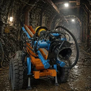 Full Hydraulic Wheeled Underground DTH Drill Rig 360° Angle Adjustable Underground Rock Drilling Equipment
