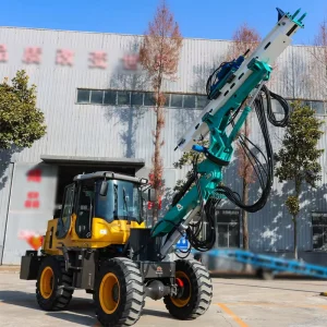 Fully Automatic Diesel Wheeled Tunnel Drilling Rig with Military Grade Hydraulic Pump & Engine Mining Blasting Drilling Machine