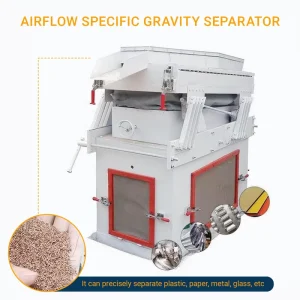 Fully automated Air Specific Gravity Separator Air Blowing Classifiers Metal and Plastic Recycling