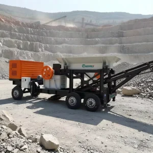 GMG P400x600 Small Mobile Jaw Crusher with PLC and Engine 1-4t/h Capacity Portable Tyre Stone Crusher