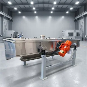 GMP Standard Linear Vibrating Separator for Food and Pharma Granules 304L Stainless Steel CIP Easy Clean Adjustable Amplitude
