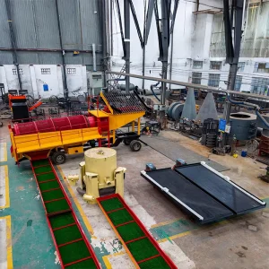 GMTS1555 Gold Trommel Mobile Placer Gold Wash Plant Alluvial Gold Washing Machinery Gasoline Drive Rotary Drum Separator
