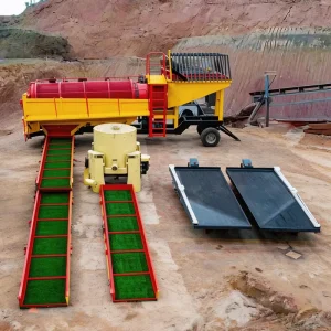 GMTS1555 Gold Trommel Screen Heavy Duty Placer Gold Washing Plant Rotary Drum Screening Machine CE Certified Gold Wash Plant