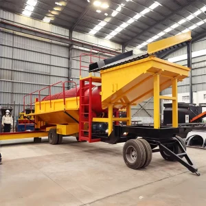 GMTS1555 Mining Trommel Screen Plant Gold Rotary Drum Separator Sand Placer Gold Washing Machine Gravity Separation Equipment