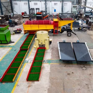 GMTS1555 rotary drum screen separator placer gold washing trommel alluvial gold ore classifier industrial sifter washer plant