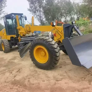 GR1803 Motor Grader Shangchai Engine 147kW 15.4T Heavy Road Construction Equipment