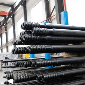 GT60 3660mm Threaded Rock Drill Rod MF Extension Rod for Top Hammer Drilling