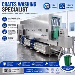 Garbage Bin Cleaning Machine 240L Bin Cleaning Equipment