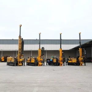 Geological Exploration Equipment Crawler Max 1200m HQ NQ BQ PQ Fully Hydraulic Rock Core Drilling Rig for Gold Mining