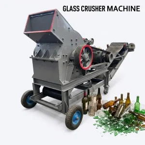 Glass Crusher Machine Industrial Hammer Mill Glass Crushing Machine for Glass Waste Recycling