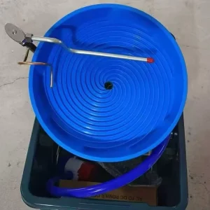 Gold Concentration Mineral Processing Gravity Separator Spiral Panning Machine Engine Driven Portable Easy Operation