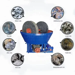 Gold Mining Equipment Gold Ore Grinding Grinder Mill Machine Wet Pan Mill 1100 1200 1400 1500 for Sale