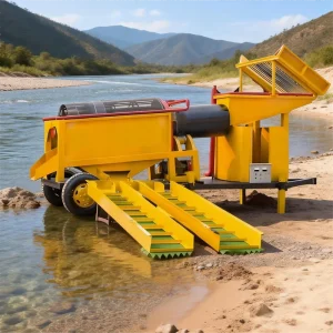 Gold Mining Equipment Spiral Chute Gold Panning Integrated Machine Suitable for Placer Gold Rock Gold Extraction Made in China